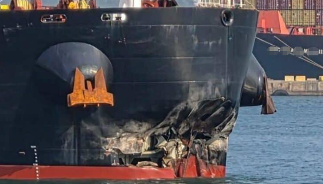 Bulk Carrier Collides with Quay at the Port of Durban 突发！德班港一艘散货船撞上码头